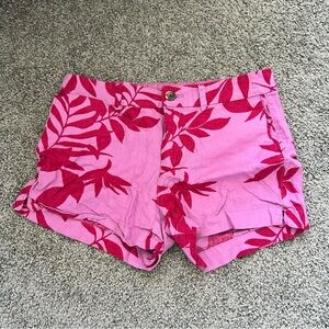 Old Navy Floral Pink Chino Shorts
